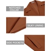 image:imageCOOFANDY Mens Trench Coat Notched Collar Single Breasted Peacoat Winter Overcoat With PocketsBrown