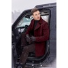 image:imageCOOFANDY Mens Trench Coat Notched Collar Single Breasted Peacoat Winter Overcoat With PocketsBurgundy Red