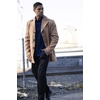 image:imageCOOFANDY Mens Trench Coat Notched Collar Single Breasted Peacoat Winter Overcoat With PocketsCamel