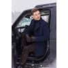image:imageCOOFANDY Mens Trench Coat Notched Collar Single Breasted Peacoat Winter Overcoat With PocketsDark Blue