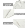 image:imageCOOFANDY Mens Trench Coat Notched Collar Single Breasted Peacoat Winter Overcoat With PocketsWhite