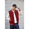 image:imageCOOFANDY Mens Varsity Jacket Casual Leather Sleeve Baseball Letterman Bomber Jacket CoatWine Red