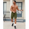 image:imageCOOFANDY Mens Workout Gym Shorts Mesh Athletic Shorts Lightweight Quick Dry Training Short Pants with PocketsBlackArmy Green