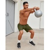 image:imageCOOFANDY Mens Workout Gym Shorts Mesh Athletic Shorts Lightweight Quick Dry Training Short Pants with PocketsBlackArmy Green
