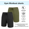 image:imageCOOFANDY Mens Workout Gym Shorts Mesh Athletic Shorts Lightweight Quick Dry Training Short Pants with PocketsBlackArmy Green