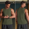 image:imageCOOFANDY Mens Workout Gym Tank Tops Quick Dry Muscle Sleeveless Shirts UPF 50 Running Summer Beach Athletic Swim ShirtArmy Green