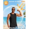 image:imageCOOFANDY Mens Workout Gym Tank Tops Quick Dry Muscle Sleeveless Shirts UPF 50 Running Summer Beach Athletic Swim ShirtBlack
