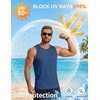 image:imageCOOFANDY Mens Workout Gym Tank Tops Quick Dry Muscle Sleeveless Shirts UPF 50 Running Summer Beach Athletic Swim ShirtDark Blue