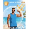 image:imageCOOFANDY Mens Workout Gym Tank Tops Quick Dry Muscle Sleeveless Shirts UPF 50 Running Summer Beach Athletic Swim ShirtRoyal Blue