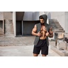 image:imageCOOFANDY Mens Workout Hooded Tank Tops 2 Pack Zip Up Sleeveless Gym Shirts Muscle Cut Off T Shirt Bodybuilding HoodiesDark GreyBlack2pcs