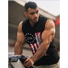 image:imageCOOFANDY Mens Workout Hooded Tank Tops Bodybuilding Muscle Cut Off T Shirt Sleeveless Gym Hoodies1flagblack
