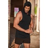 image:imageCOOFANDY Mens Workout Hooded Tank Tops Bodybuilding Muscle Cut Off T Shirt Sleeveless Gym HoodiesBlack