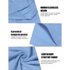 image:imageCOOFANDY Mens Workout Hooded Tank Tops Bodybuilding Muscle Cut Off T Shirt Sleeveless Gym HoodiesSky Blue