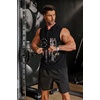 image:imageCOOFANDY Mens Workout Hooded Tank Tops Sleeveless Gym Hoodies Cotton Muscle Cut Off Shirt Bodybuilding Henley ShirtsAmerican Flag Black