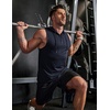 image:imageCOOFANDY Mens Workout Hooded Tank Tops Sleeveless Gym Hoodies Cotton Muscle Cut Off Shirt Bodybuilding Henley ShirtsNavy Blue