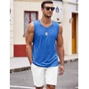 image:imageCOOFANDY Mens Workout Tank Top 2 Pack Casual Soft Sleeveless Gym Muscle Shirts Bodybuilding TeeBlackblue