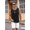 image:imageCOOFANDY Mens Workout Tank Top 2 Pack Casual Soft Sleeveless Gym Muscle Shirts Bodybuilding TeeBlackwhite