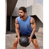image:imageCOOFANDY Mens Workout Tank Top 2 Pack Casual Soft Sleeveless Gym Muscle Shirts Bodybuilding TeeBlue