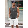 image:imageCOOFANDY Mens Workout Tank Top 2 Pack Casual Soft Sleeveless Gym Muscle Shirts Bodybuilding TeeDark Grey Deep Blue