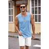 image:imageCOOFANDY Mens Workout Tank Top 2 Pack Casual Soft Sleeveless Gym Muscle Shirts Bodybuilding TeeGreylight Blue