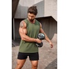 image:imageCOOFANDY Mens Workout Tank Top 2 Pack Casual Soft Sleeveless Gym Muscle Shirts Bodybuilding TeeNavyarmy Green