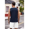 image:imageCOOFANDY Mens Workout Tank Top 2 Pack Casual Soft Sleeveless Gym Muscle Shirts Bodybuilding TeeNavyarmy Green