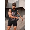 image:imageCOOFANDY Mens Workout Tank Top 2 Pack Casual Soft Sleeveless Gym Muscle Shirts Bodybuilding TeeUsa Flag 2