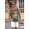 image:imageCOOFANDY Mens Workout Tank Top 2 Pack Casual Soft Sleeveless Gym Muscle Shirts Bodybuilding TeeUsa Flag 2