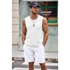 image:imageCOOFANDY Mens Workout Tank Top 2 Pack Casual Soft Sleeveless Gym Muscle Shirts Bodybuilding TeeWhite