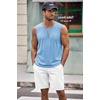 image:imageCOOFANDY Mens Workout Tank Top 2 Pack Casual Soft Sleeveless Gym Muscle Shirts Bodybuilding TeeWhitelight Blue