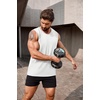 image:imageCOOFANDY Mens Workout Tank Top 2 Pack Casual Soft Sleeveless Gym Muscle Shirts Bodybuilding TeeWhitelight Blue