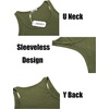 image:imageCOOFANDY Mens Workout Tank Top Ribbed Knit Sleeveless Gym Muscle T Shirts Bodybuilding TeeArmy Green1 Pcs