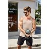 image:imageCOOFANDY Mens Workout Tank Top Ribbed Knit Sleeveless Gym Muscle T Shirts Bodybuilding TeeBlackLight Khaki 2 Pcs
