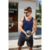image:imageCOOFANDY Mens Workout Tank Top Ribbed Knit Sleeveless Gym Muscle T Shirts Bodybuilding TeeGreenBlue 2 Pcs