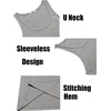 image:imageCOOFANDY Mens Workout Tank Top Ribbed Knit Sleeveless Gym Muscle T Shirts Bodybuilding TeeMedium Grey1 Pcs