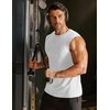image:imageCOOFANDY Mens Workout Tank Tops Cotton 3 Pack Soft Gym Muscle Shirt Sleeveless Classic T ShirtsWhite1 Pack