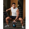 image:imageCOOFANDY Mens Workout Tank Tops Cotton 3 Pack Soft Gym Muscle Shirt Sleeveless Classic T ShirtsWhite1 Pack