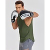 image:imageCOOFANDY Mens Workout Tank Tops Cotton Cut Off Sleeveless Muscle Shirts Gym Athletic Running T ShirtArmy Green