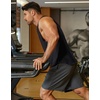 image:imageCOOFANDY Mens Workout Tank Tops Cotton Cut Off Sleeveless Muscle Shirts Gym Athletic Running T ShirtBlack