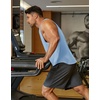 image:imageCOOFANDY Mens Workout Tank Tops Cotton Cut Off Sleeveless Muscle Shirts Gym Athletic Running T ShirtBlue