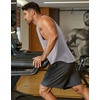 image:imageCOOFANDY Mens Workout Tank Tops Cotton Cut Off Sleeveless Muscle Shirts Gym Athletic Running T ShirtGrey