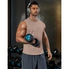 image:imageCOOFANDY Mens Workout Tank Tops Cotton Cut Off Sleeveless Muscle Shirts Gym Athletic Running T ShirtKhaki