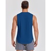 image:imageCOOFANDY Mens Workout Tank Tops Cotton Cut Off Sleeveless Muscle Shirts Gym Athletic Running T ShirtRoyal Blue