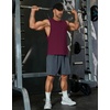 image:imageCOOFANDY Mens Workout Tank Tops Cotton Cut Off Sleeveless Muscle Shirts Gym Athletic Running T ShirtWine Red