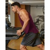 image:imageCOOFANDY Mens Workout Tank Tops Cotton Cut Off Sleeveless Muscle Shirts Gym Athletic Running T ShirtWine Red
