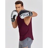image:imageCOOFANDY Mens Workout Tank Tops Cotton Cut Off Sleeveless Muscle Shirts Gym Athletic Running T ShirtWine Red