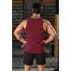 image:imageCOOFANDY Mens Workout Tank Tops Pack Dry Fit Sleeveless Running Shirts Gym Muscle Bodybuilding T ShirtsBlackDark GreyWine Red