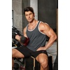 image:imageCOOFANDY Mens Workout Tank Tops Pack Dry Fit Sleeveless Running Shirts Gym Muscle Bodybuilding T ShirtsBlackDark GreyWine Red