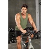 image:imageCOOFANDY Mens Workout Tank Tops Pack Dry Fit Sleeveless Running Shirts Gym Muscle Bodybuilding T ShirtsBlackGreyArmy Green