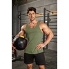 image:imageCOOFANDY Mens Workout Tank Tops Pack Dry Fit Sleeveless Running Shirts Gym Muscle Bodybuilding T ShirtsBlackGreyArmy Green
